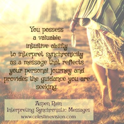 Interpreting Synchronistic Messages